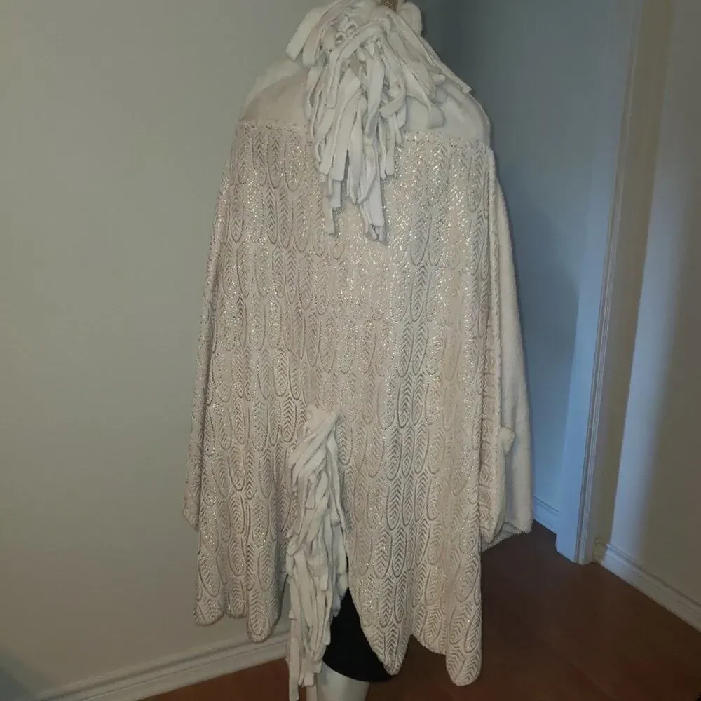 Justice Cream Unicorn Cozy Blanket || One size EUC